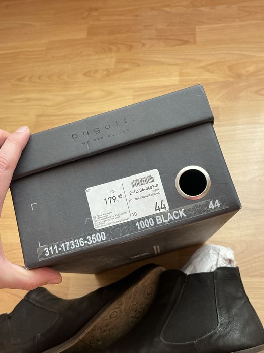 Bugatti Боти обувки зимни естествена кожа / обувки естествена кожа