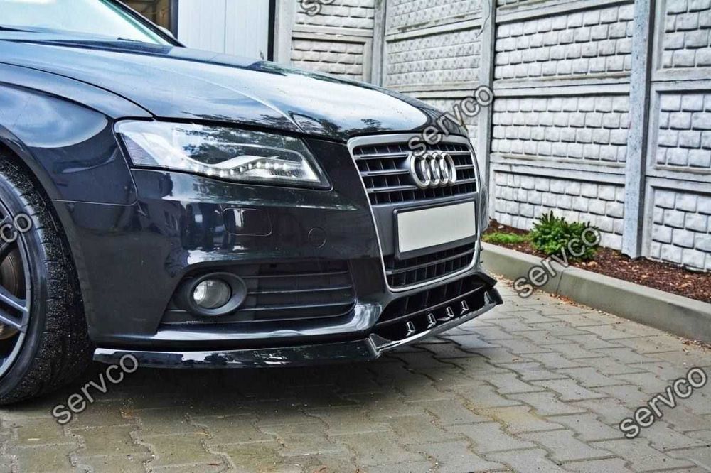 Prelungire splitter bara fata Audi A4 B8 2007-2011 v3 - Maxton Design