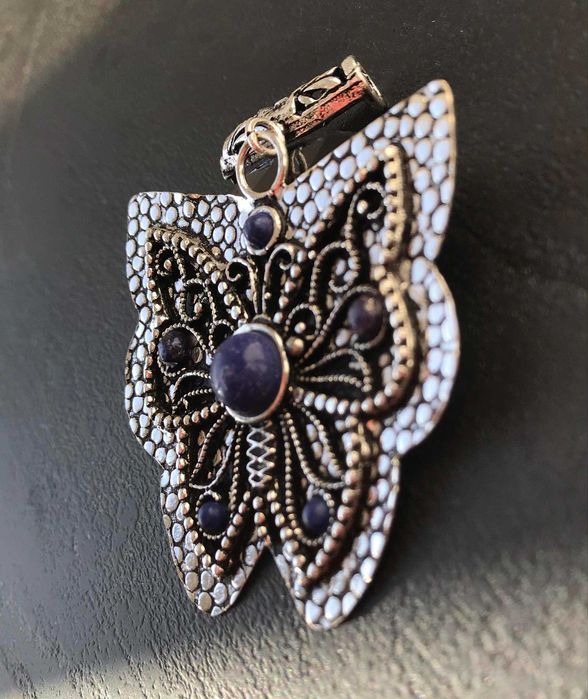 Pandativ/Medalion Argint 925 cu Pietre Semipretioase Lapis Lazuli