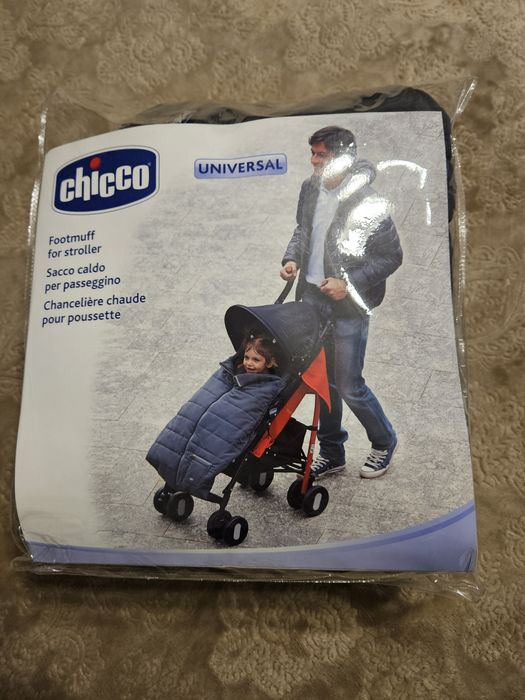 Chicco Чувалче за количка, универсален, тъмно сив цвят, термо.Като нов