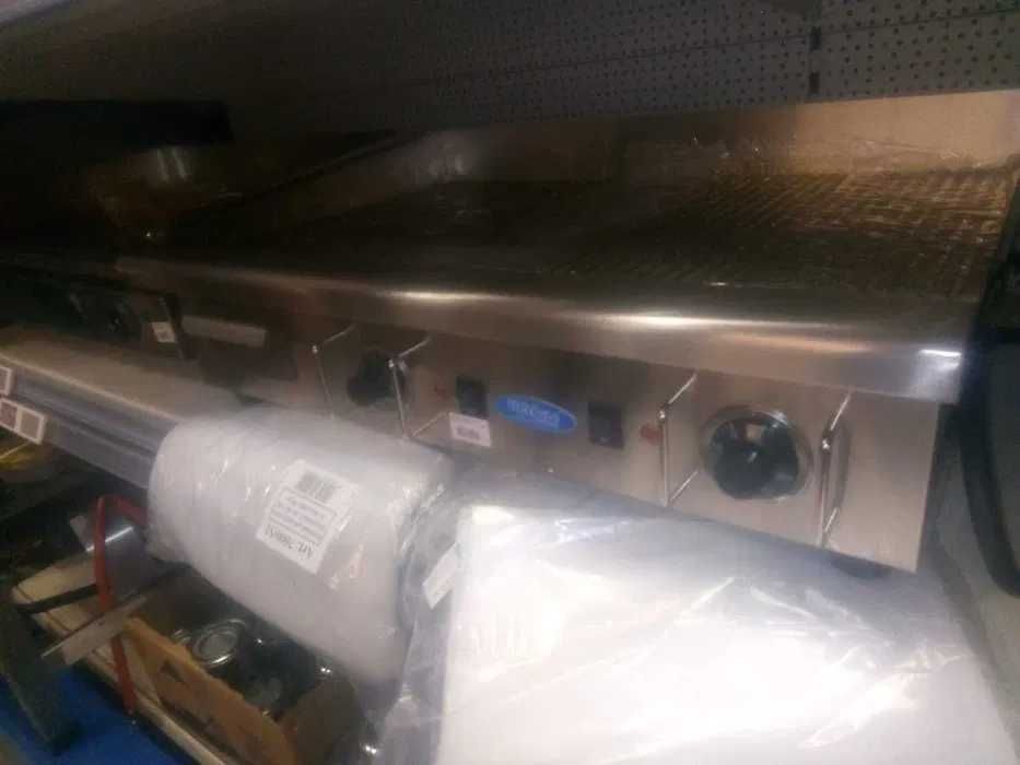 Grill gratar plita-electric 80x50cm 4,4kw neted striat inox