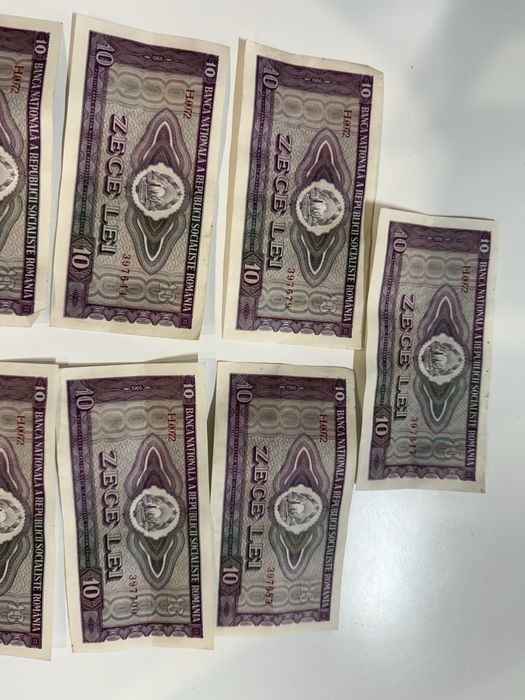 Bacnote 10 lei din anul 1966 (bancnotele sunt noi)!Colectionari