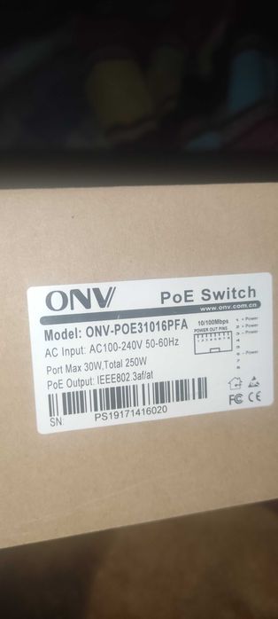 ONV PoE switch 31016PFA коммутатор