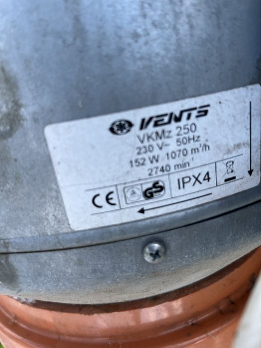 Ventilator centrifugal in linie BT3 315 VENTS VKMz