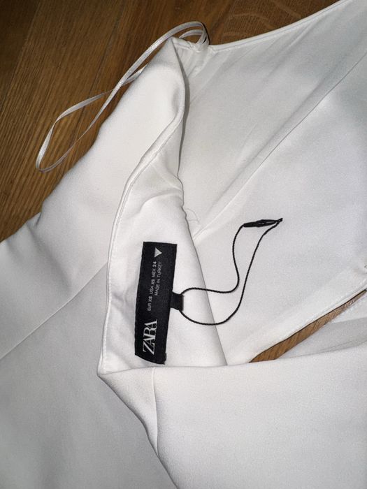 ZARA бяла блуза с панделки - нова неносена