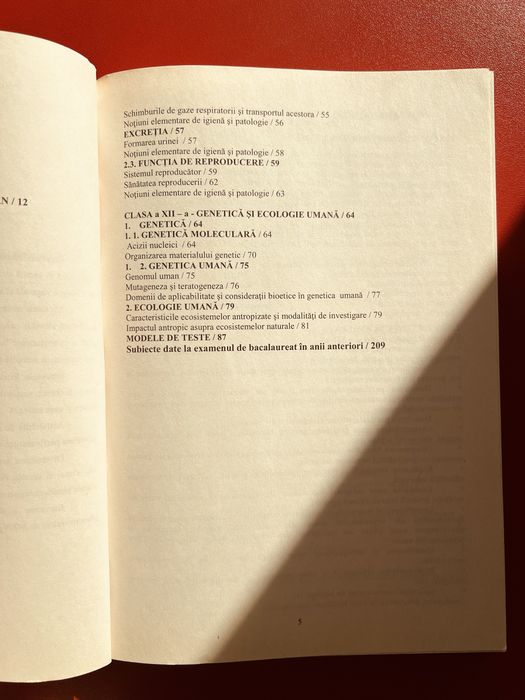 Manuale (BAC) biologie