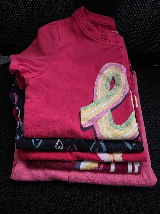 Лот от 5 блузки/ тениски момиче 104-110 размер 3-4 год