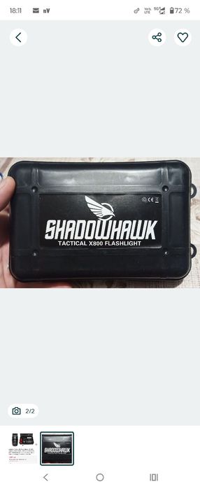 Lanterna Tactica LED Shadowhawk x800 450.000 Lumeni, Reincarcabila, Ex