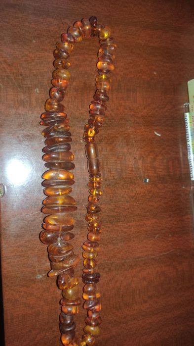 Бусы янтарные советские