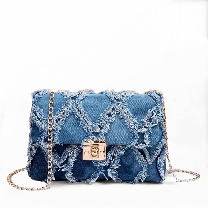 Дънкова чанта, дънкова раница и мини чанта с луксозен и красив дизайн