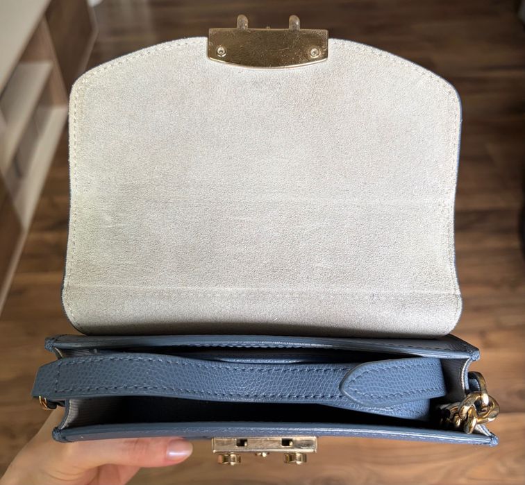 Furla Metropolis Mini Crossbody Blu Denim
