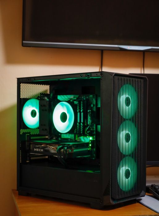 Геймърски компютър AMD Ryzen 5 5600X + RX 6700 XT 12GB + 16GB RAM | Gaming PC 1440p
