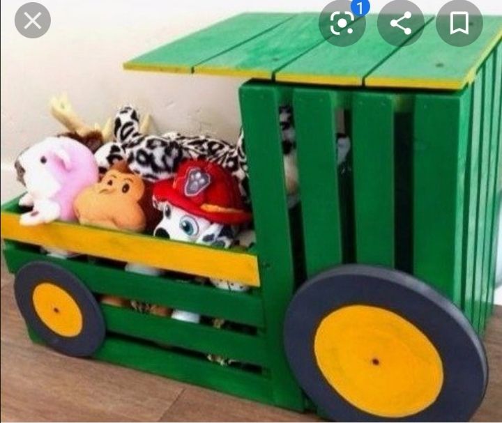 Ящики для игрушек. Детская оригинальная мебель.