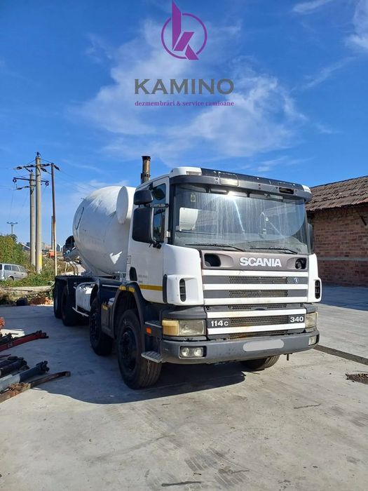 scania betoniera p340, 8x4, pentru dezmembrat.
