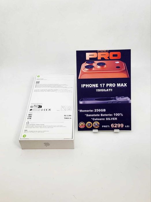 ***STAR*** Shop: iPhone 17 Pro Max - Silver - Sigilat - Garantie!!!