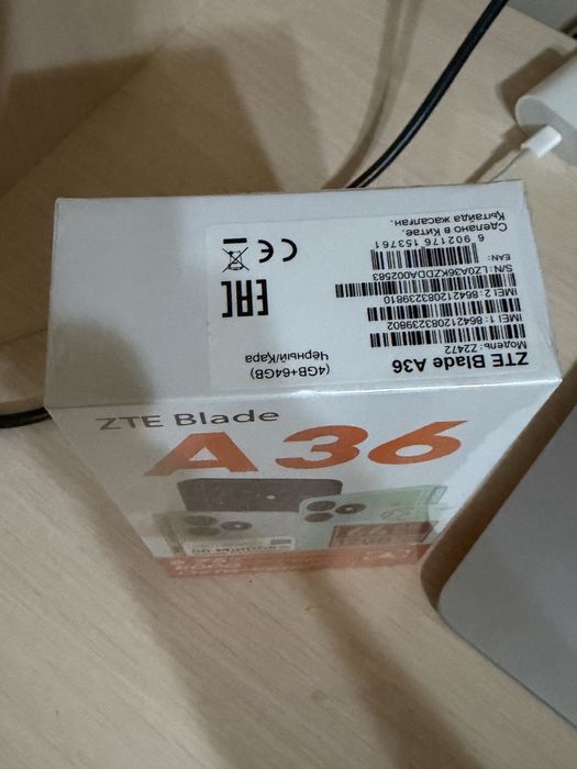 ZTE Blade A36 Black 64+12GB