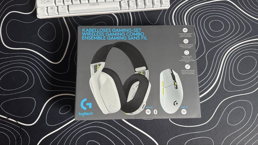Set Logitech G435 + G305 White/Lime - Special Edition - Full Box