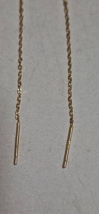 Cercei argint placat cu aur noi