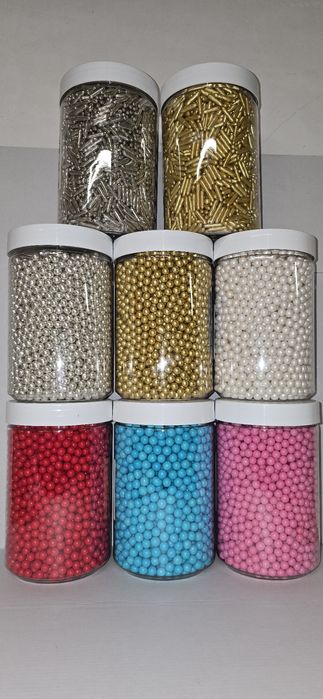 СЛАДКАРСКИ МАТЕРИАЛИ Бои,Спрей,Поръски и други Сладкарски материали.