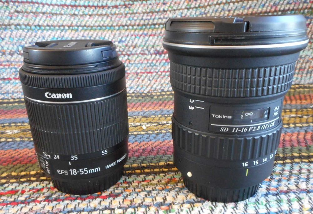 Комплект Canon EOS 700D с 3 обектива, статив и приклад - почти нови!