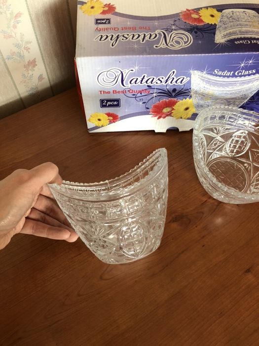 Графин вазочки стеклянные новые