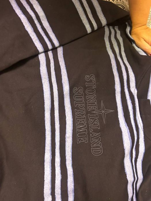 Кофта Stone Island × Supreme, размер XL