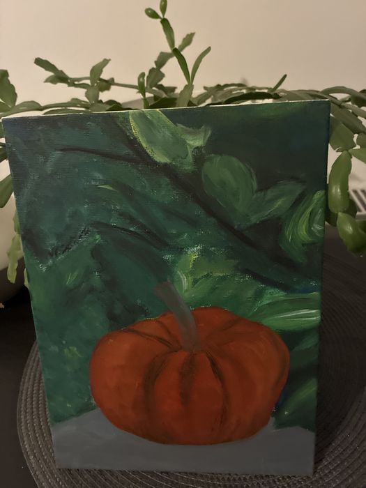 Natură statică cu dovleac de toamnă