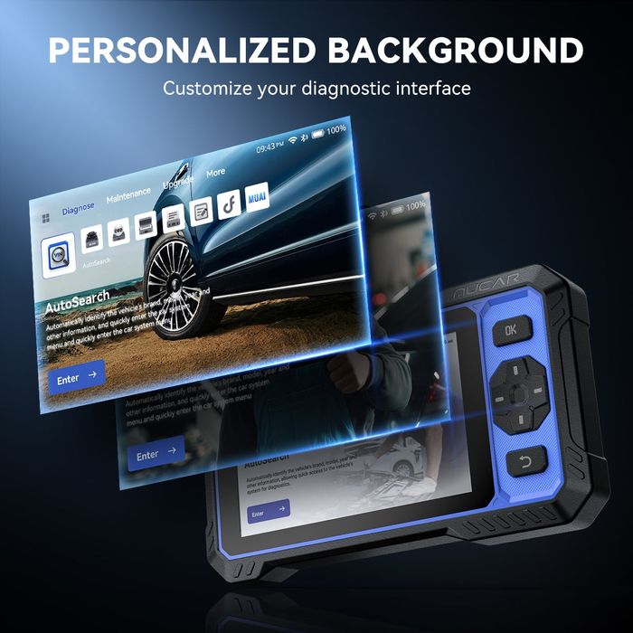 Промоция MUCAR 632  2025г.WiFi Професионална/Диагностика./OBD2 Бг.Меню.