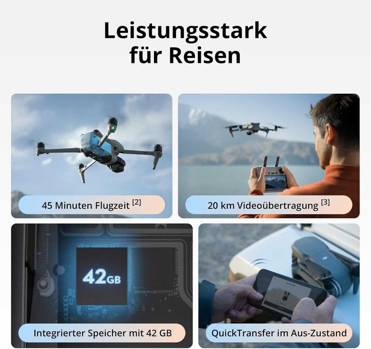 Дрон DJI Air 3S Fly More Combo - RC2, НОВО