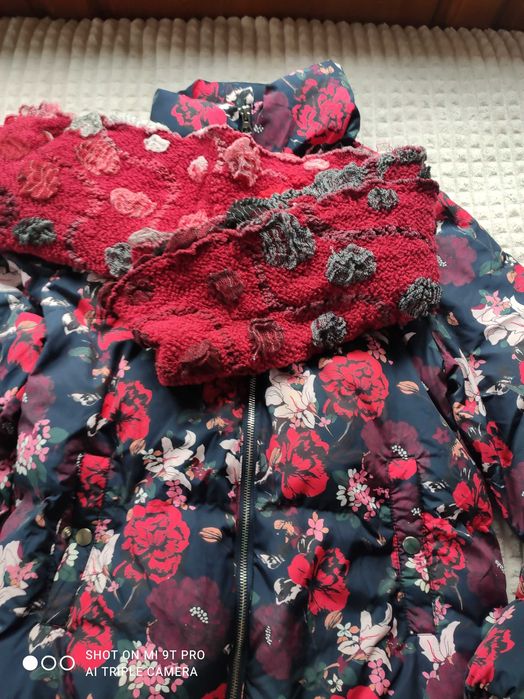 Цветно зимно яке и шалче