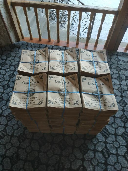 Somsa gumma va boshqa mahsulotlar uchun qogʻoz paketlar