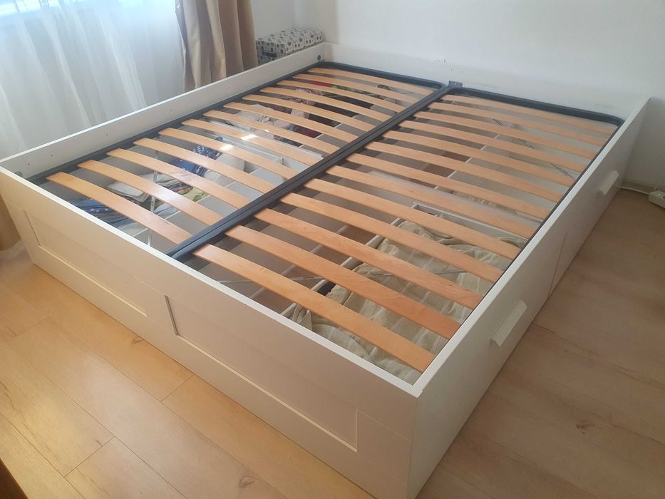 Легло Brimnes 186x206 IKEA с подматрачна рамка