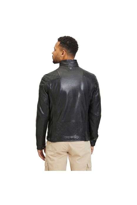 Geaca de Piele Barbati Gipsy Neagra GMNevado