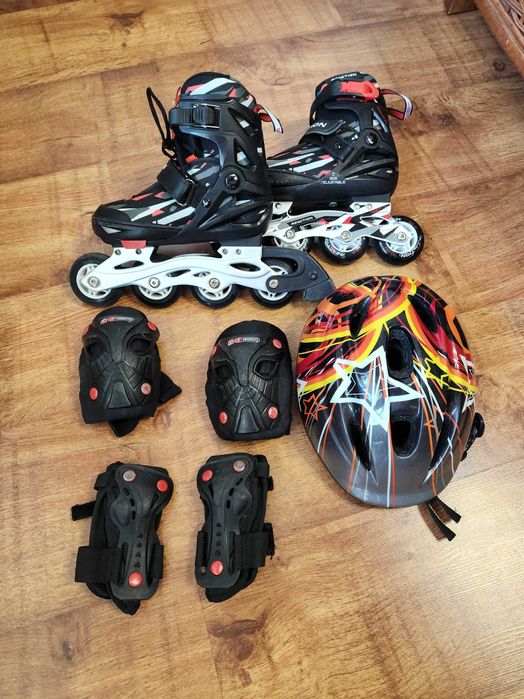 Роликовые коньки детские Reaction, размер 31-36