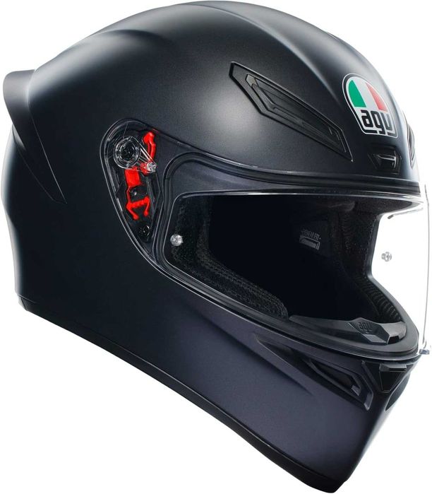 Нова Каска за Мотор AGV K1 S E2206 - BLACK MATT, Черен Мат, M и L разм