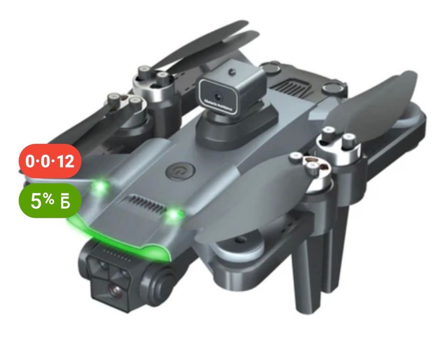 Продаю новый дрон GM166 GPS черный