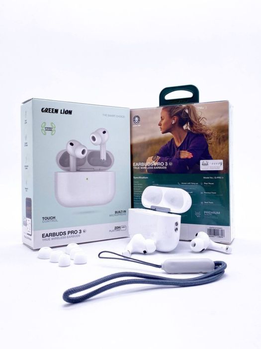 Green Lion Earbuds Pro 3 ANC/ENC — беспроводные наушники