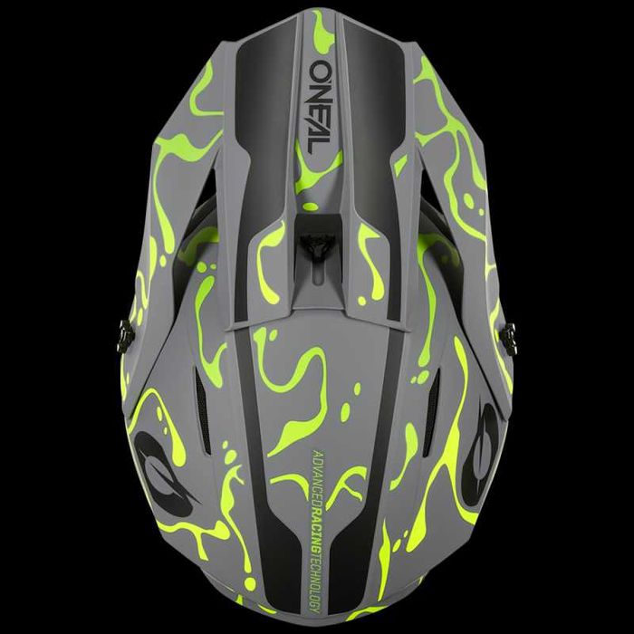 Каска O'NEAL 1SERIES Splash Gray/Neon YELLOW V.26