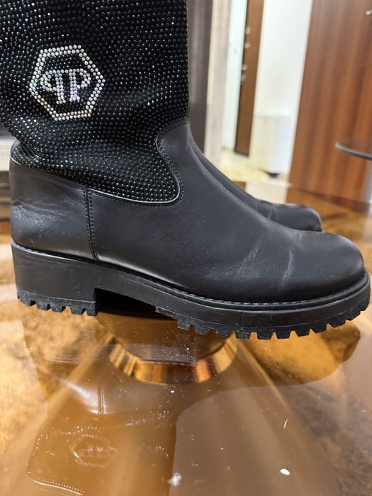 Philipp  Plein и Guess дамски боти ( # 39 и 40 ) Много добро състояние