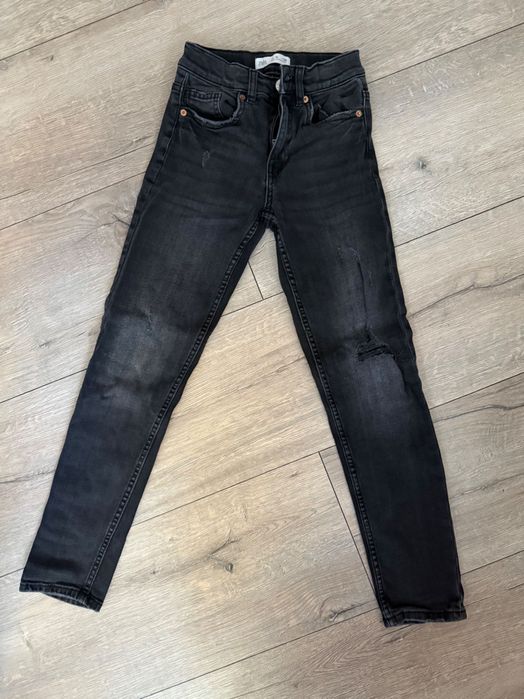 Blugi Zara negri, 140 cm, 10 ani