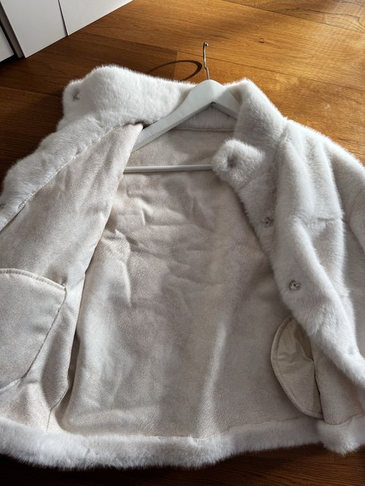 Эко шуба белая новая