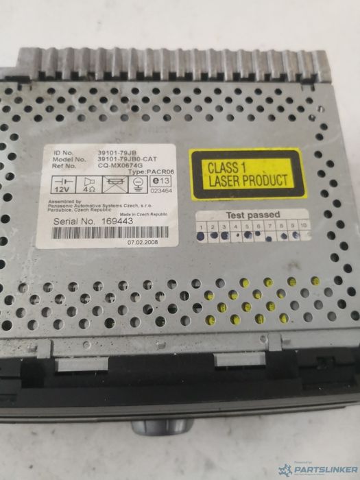 Cd Player Auto Suzuki Sx4 (Ey, Gy) [ 2006 - > ] Oem 3910179Jb