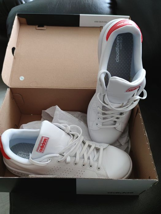 Adidas neo Advantage sneakers white/red F36422