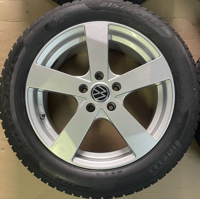 Jante aliaj R17 VW Passat B8 B9 T-Roc 215/55/17 Pirelli Iarna