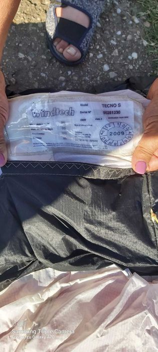 parapanta pentru antrenament la sol