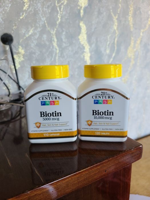 Biotin 10.000UI 21st Century. Биотин 10 000 мкг – 21st Century (США).