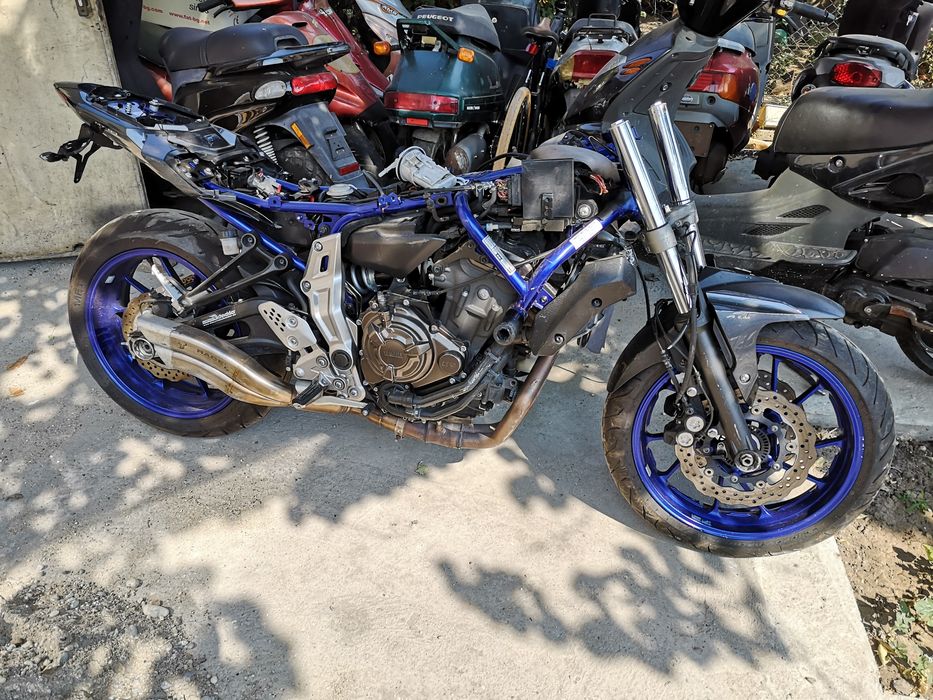 Yamaha mt 07 на части