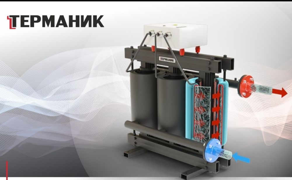 Индуктивно-кондуктивный нагреватель, электрокотел