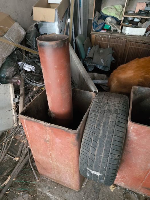 Металлическая печь в баню