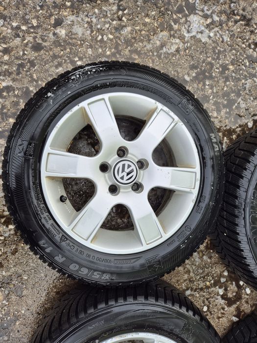 4бр алуминиеви джанти за фолксваген поло/ 6ж Х14/ ет 38/ 5Х 100/